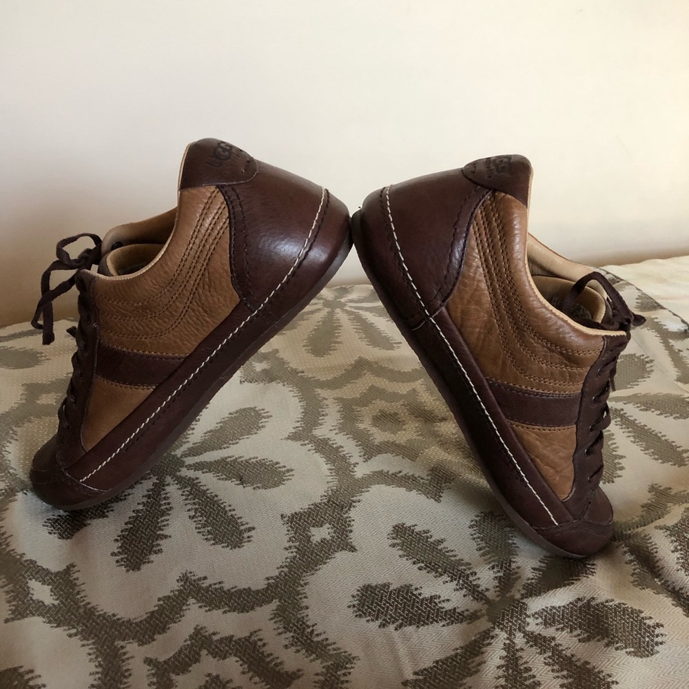 πUGGβS MENβS LEATHER FUR LINED SNEAKERS π Sz 12 - Picture 3 of 16